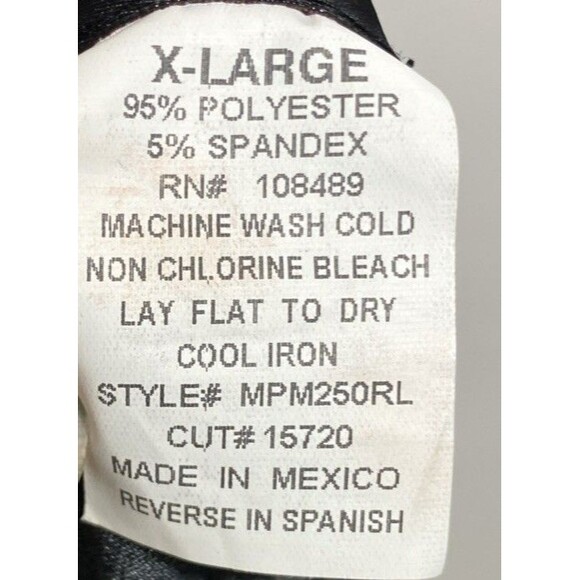 Vtg Hot Tempered Top Juniors XL Black White Polka Dot Front Tie Babydoll Gothic - Picture 6 of 6